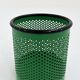 Green waste paper basket by R. Barbieri & R. Marianelli for Rexite, 1980