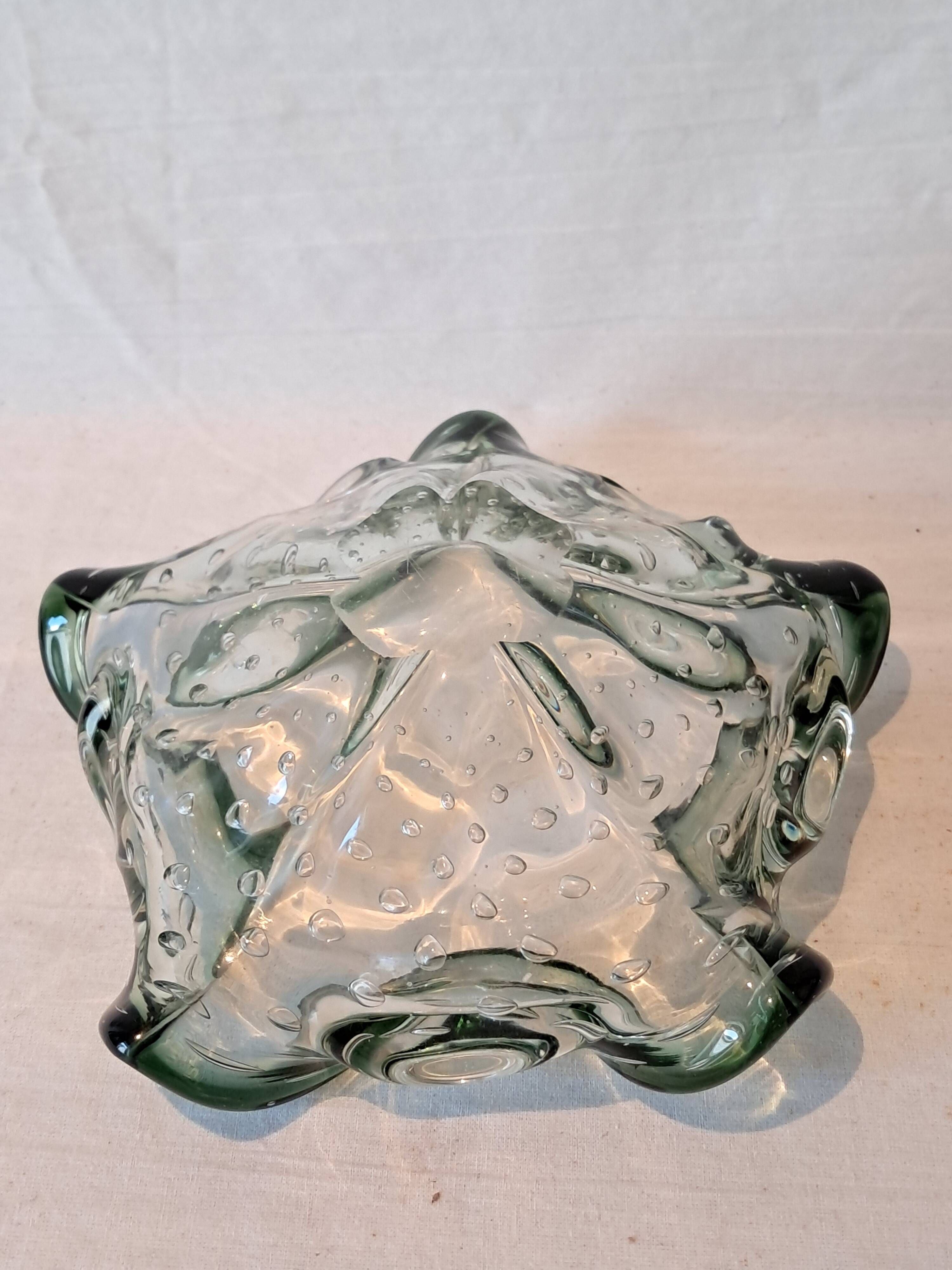Bullicante Murano Glass Ruffled Bowl / Empty Pocket