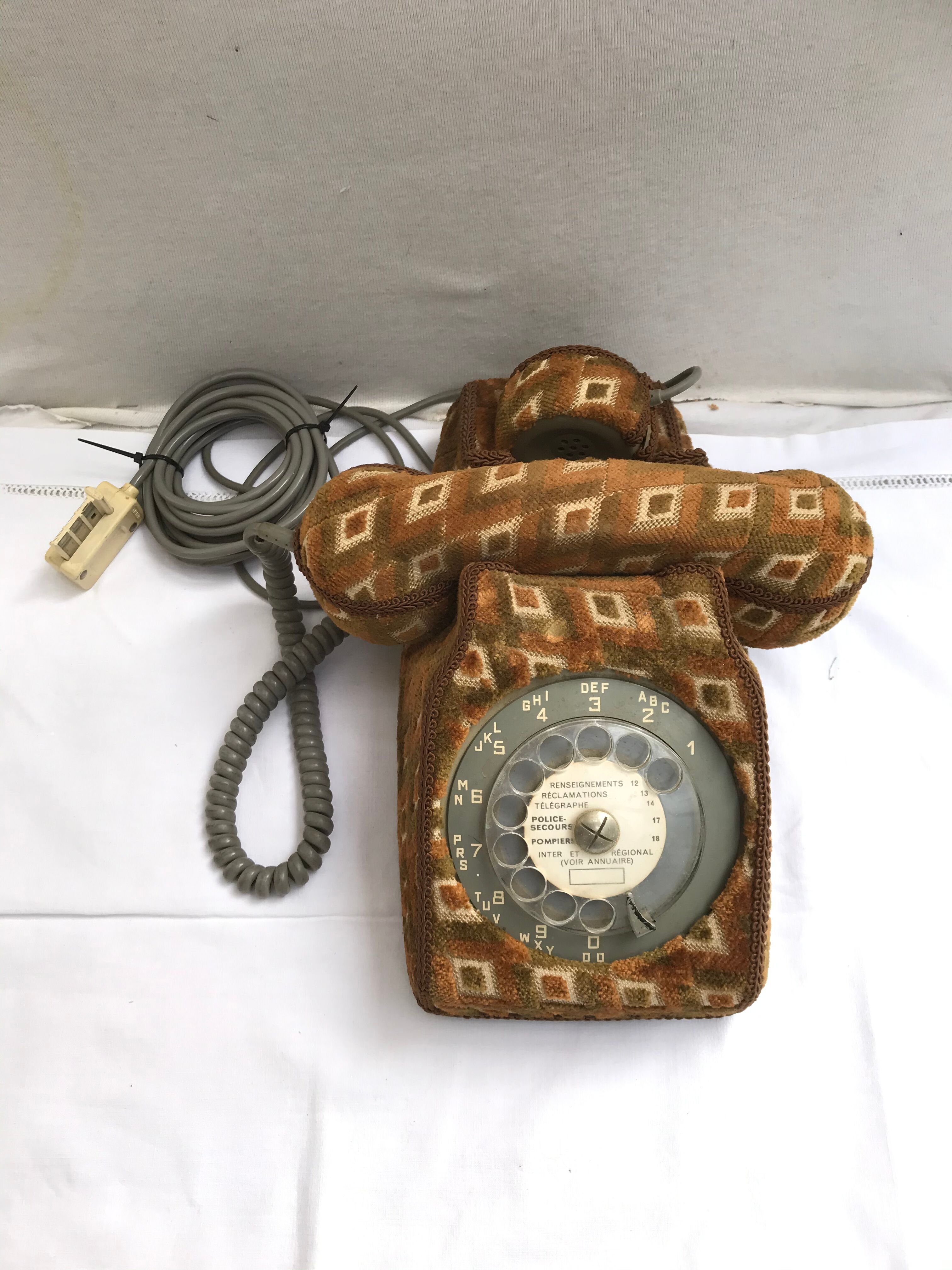 Former bakelite grey phone