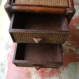 Rattan and cane desk from the 60s.