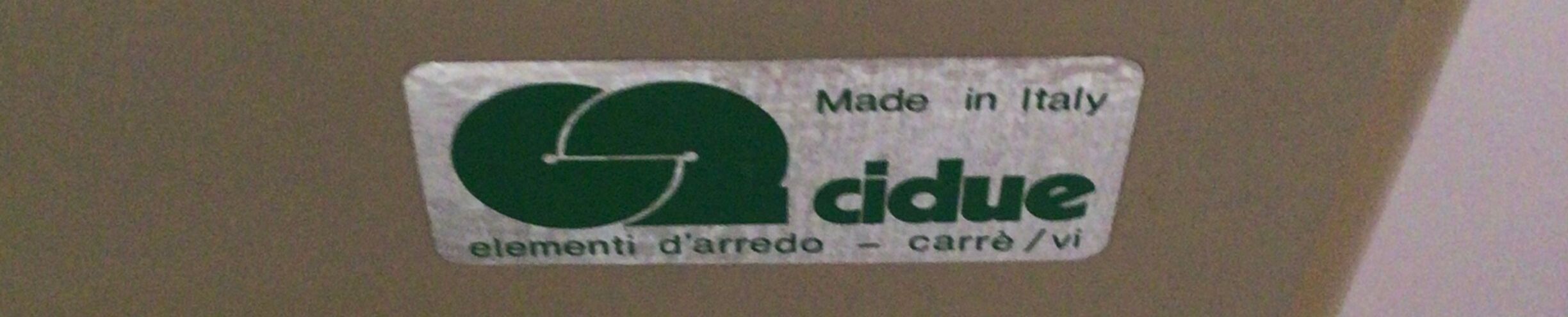 Coffee table wood metal vintage year 70.