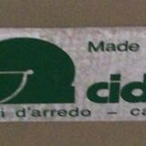 Coffee table wood metal vintage year 70.