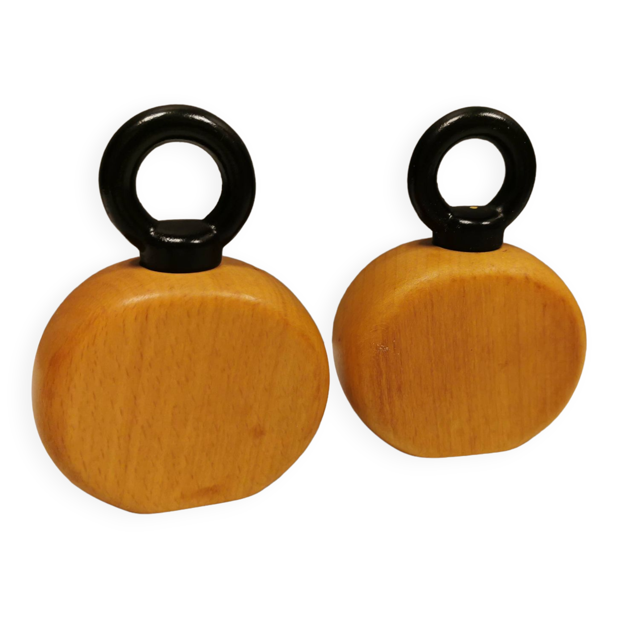 Pepper and salt mills designed by Nissen Denmark, late 20th century.