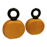 Pepper and salt mills designed by Nissen Denmark, late 20th century.
