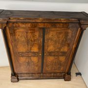 Biedermeier Wardrobe, Walnut Veneer, South Germany circa 1820