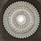 XL dome pendant light in blown glass, Italy circa 1960