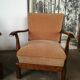 Pair of art deco velvet armchairs