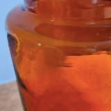 Amber apothecary bottle
