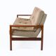 Canapé trois places vintage en palissandre 1960