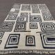 Moroccan Berber rug in cream and black 300x200 cm – spiral geometric pattern