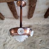 Art Deco pendant lamp glass building