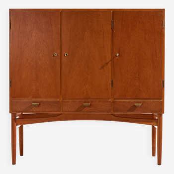 Beech highboard by poul m. volther for fdb møbler (mk10396)