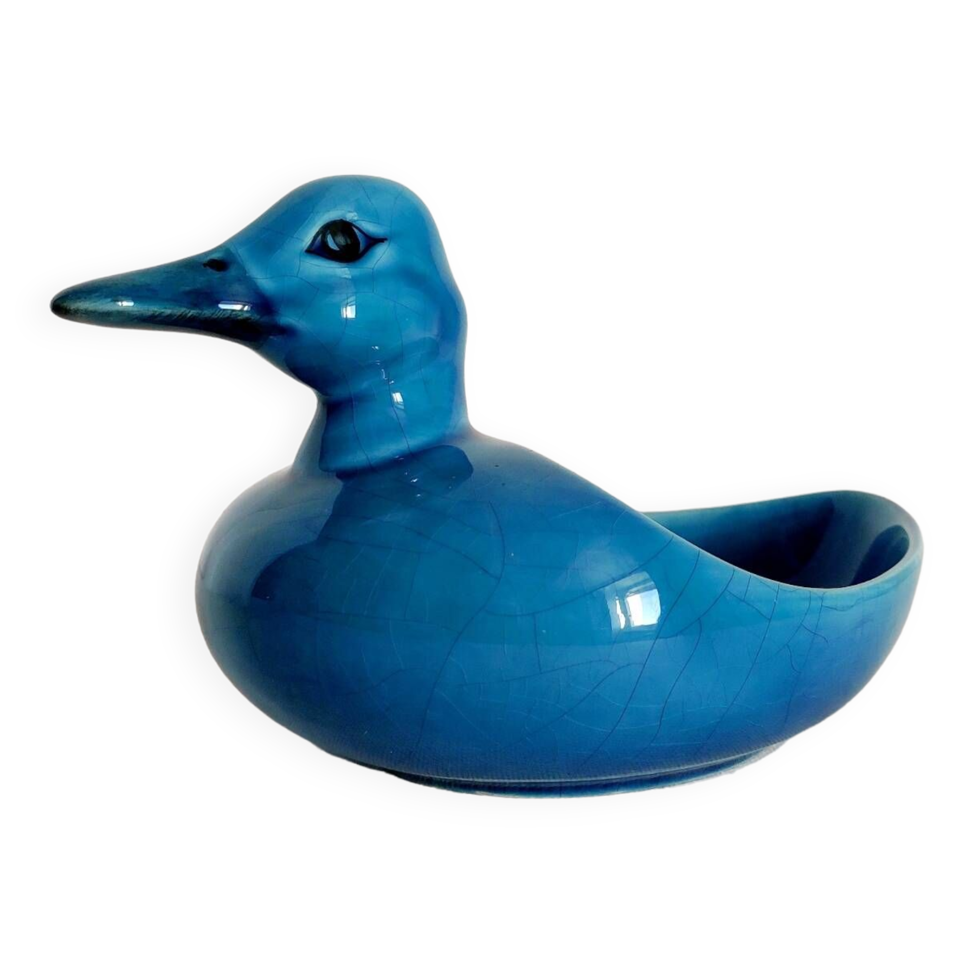 Empty ceramic duck pocket