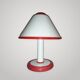 Beautiful Vintage Murano White Mushroom Table Lamp