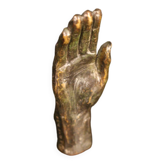 Bronze hand by Mariano Guido.