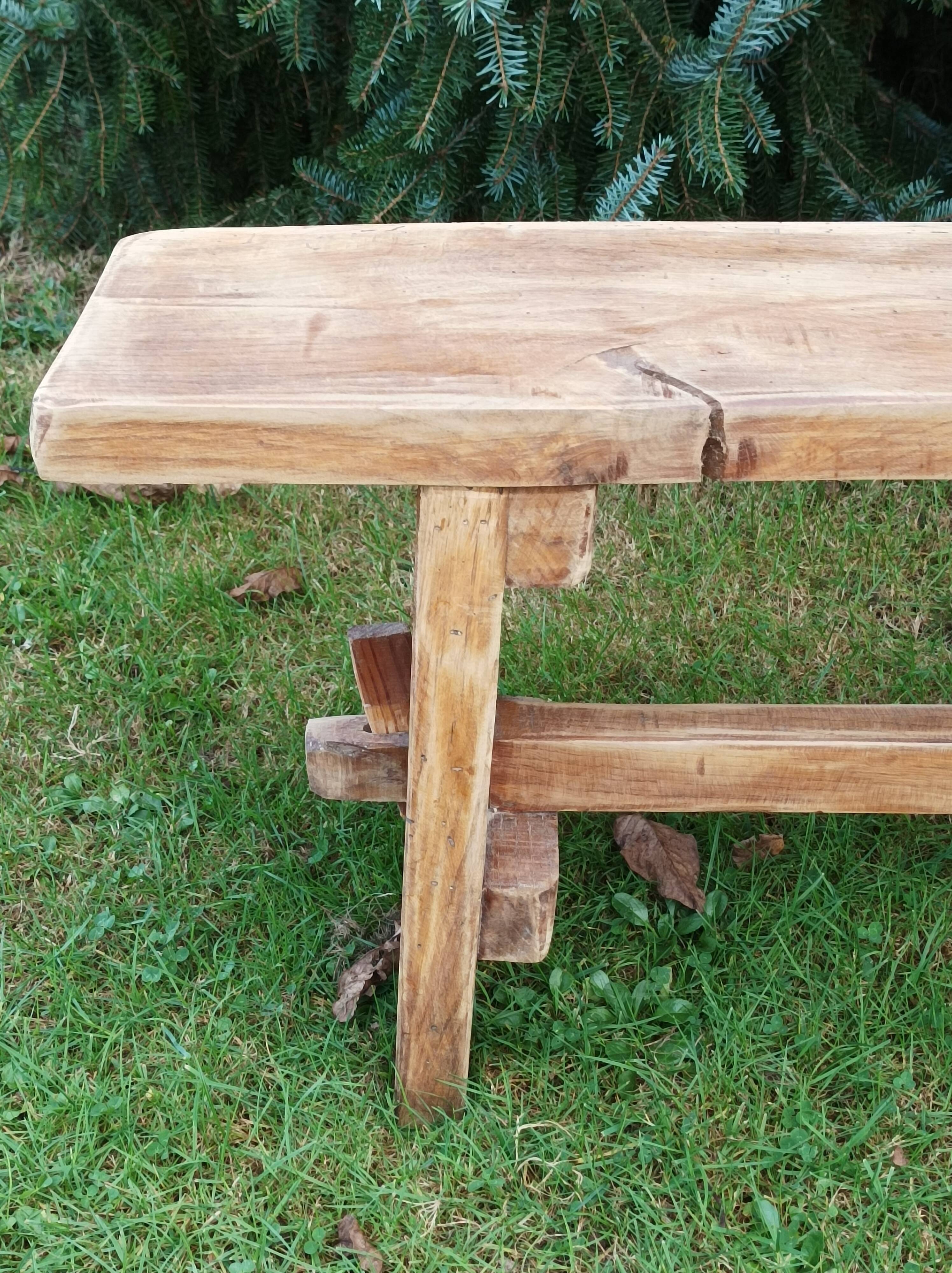 Banc de ferme en chêne