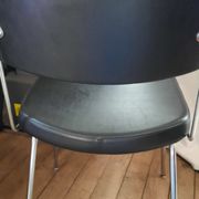 Fauteuil et chaise de bureau année 60 skaï