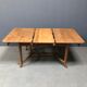 Dutch oak kitchen table in art deco style from the 1930s