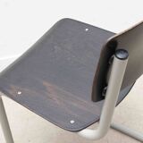 Pagholz chair in ebony and white