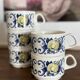 5 tasses et coupelles vintage Villeroy & Boch modèle Cadiz