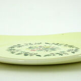 Ceramic serving dish - Bolbec floral decoration - Salins France - vintage 50s