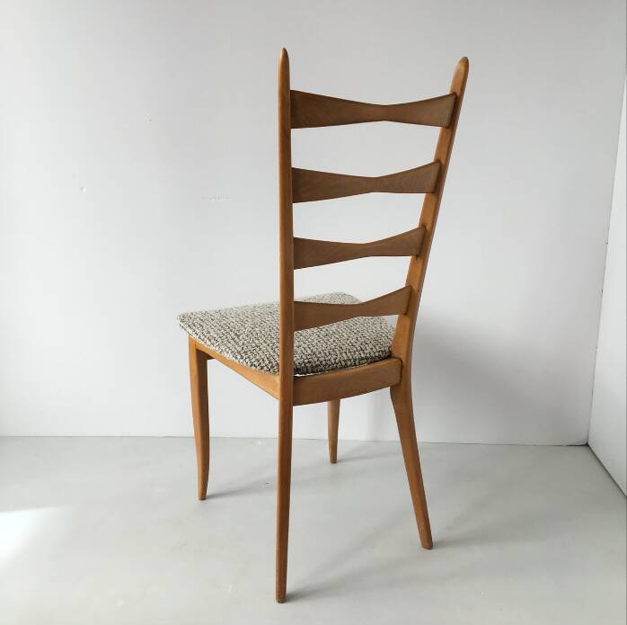 Series of 4 vintage chairs refurbished