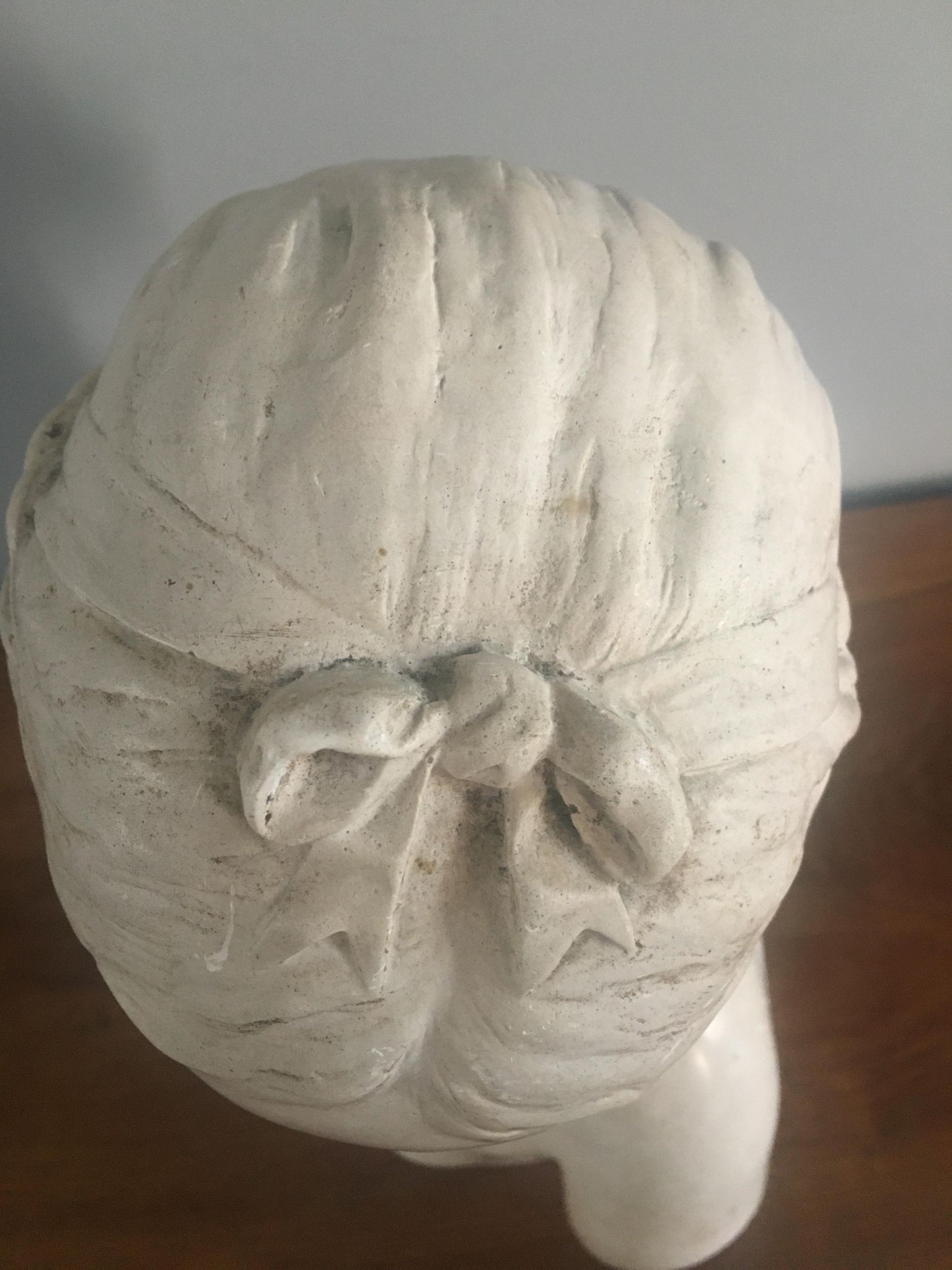 Old plaster bust 'La Rieuse' by Jean-Baptiste Pigalle