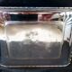 Art Deco cookie jar in chrome metal and glass