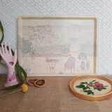 Plateau en fibre de verre Alpac France Sylvie Hétreau Camaieu vintage