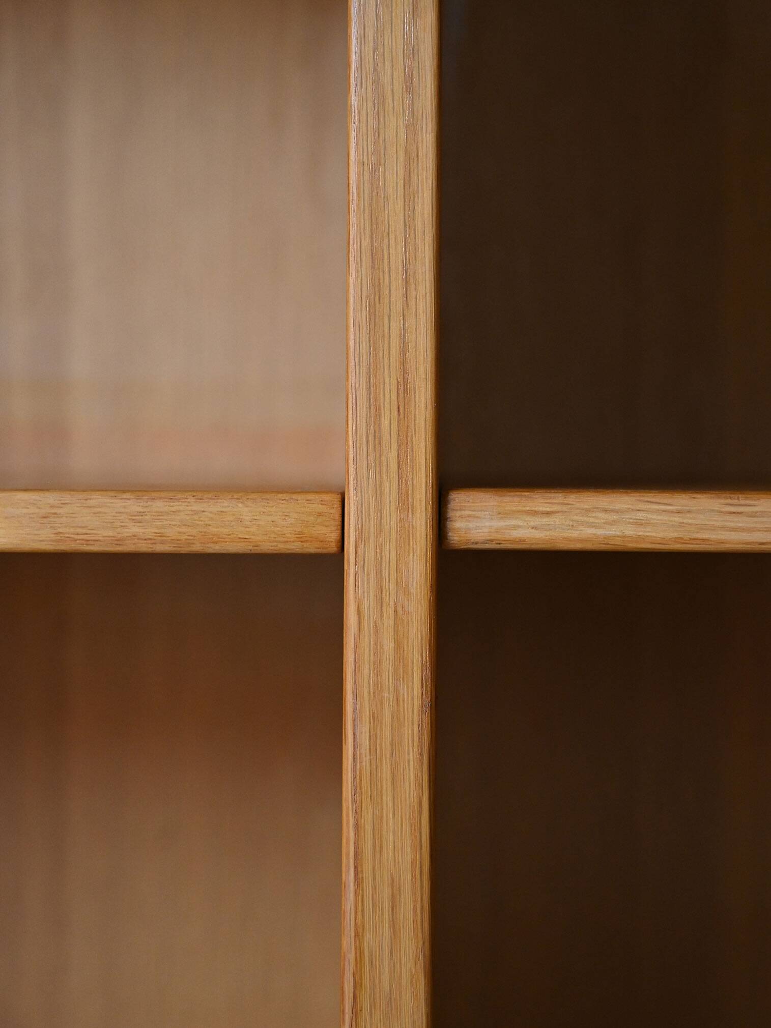Scandinavian oak bookcase