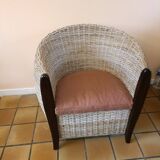 Rattan armchair modern design