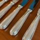 Christofle pearls 6 dessert cheese dessert knives