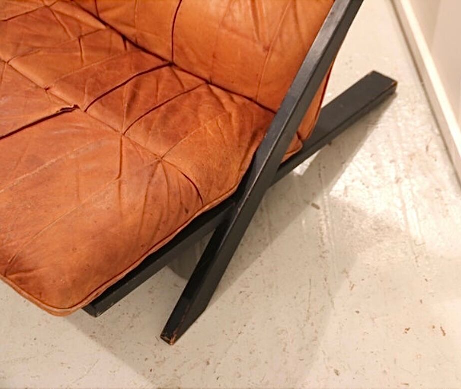 Ueli Berger for De Sede DS80 Lounge Chair, Tanned Leather