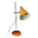 Vintage Mid-Century Table Lamp by Josef Hůrka for Lidokov | Orange & Chrome