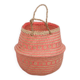 Foldable Basket, 31 cm Strawberry Decorative Storage Basket, Knit Basket