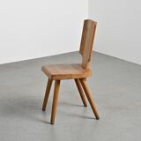 Set of 4 chairs model S28 by Pierre Chapo, France circa 1965.