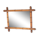 Bamboo imitation wood mirror, antique mirror, hanging mirror