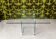 Vintage dining table – All glass – 1980s design