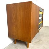 Sideboard U458 by Jiří Jiroutek, colored drawers