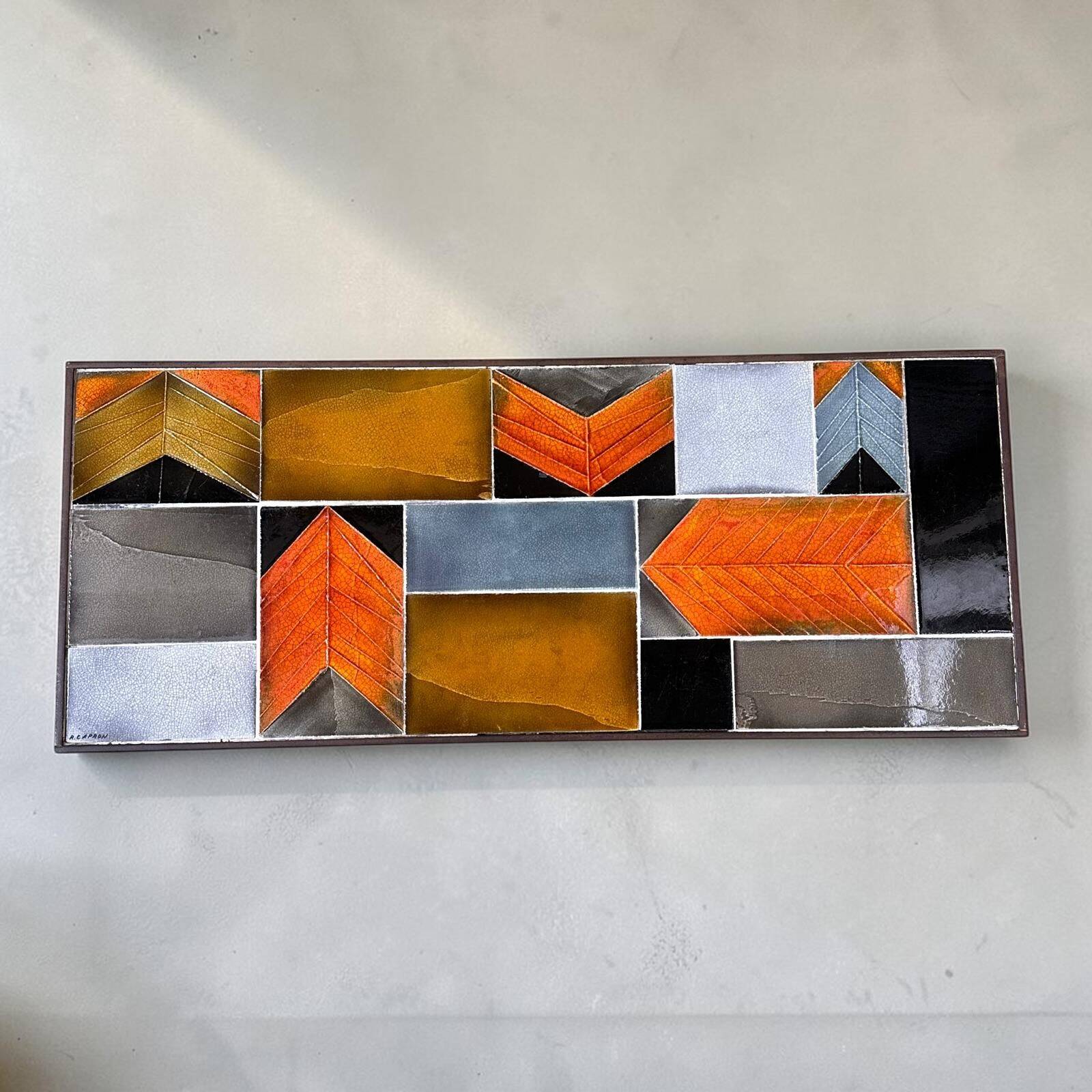 Ceramic coffee table by Roger Capron - Signed -