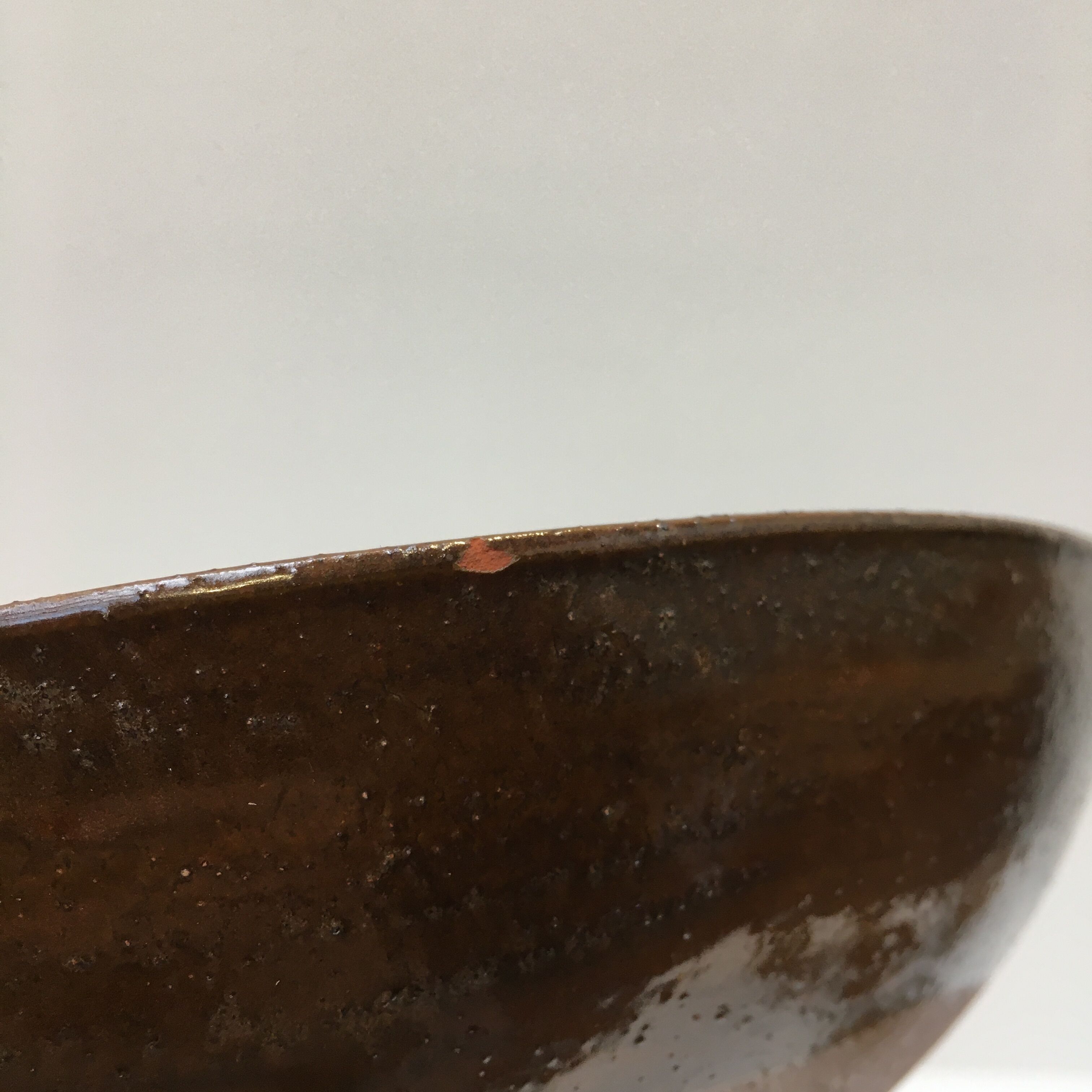 Sandstone dish signed