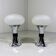 Set of 2 large Space Age table lamps 1960's