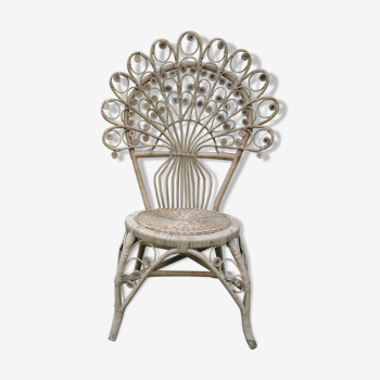 Peacock rattan chair