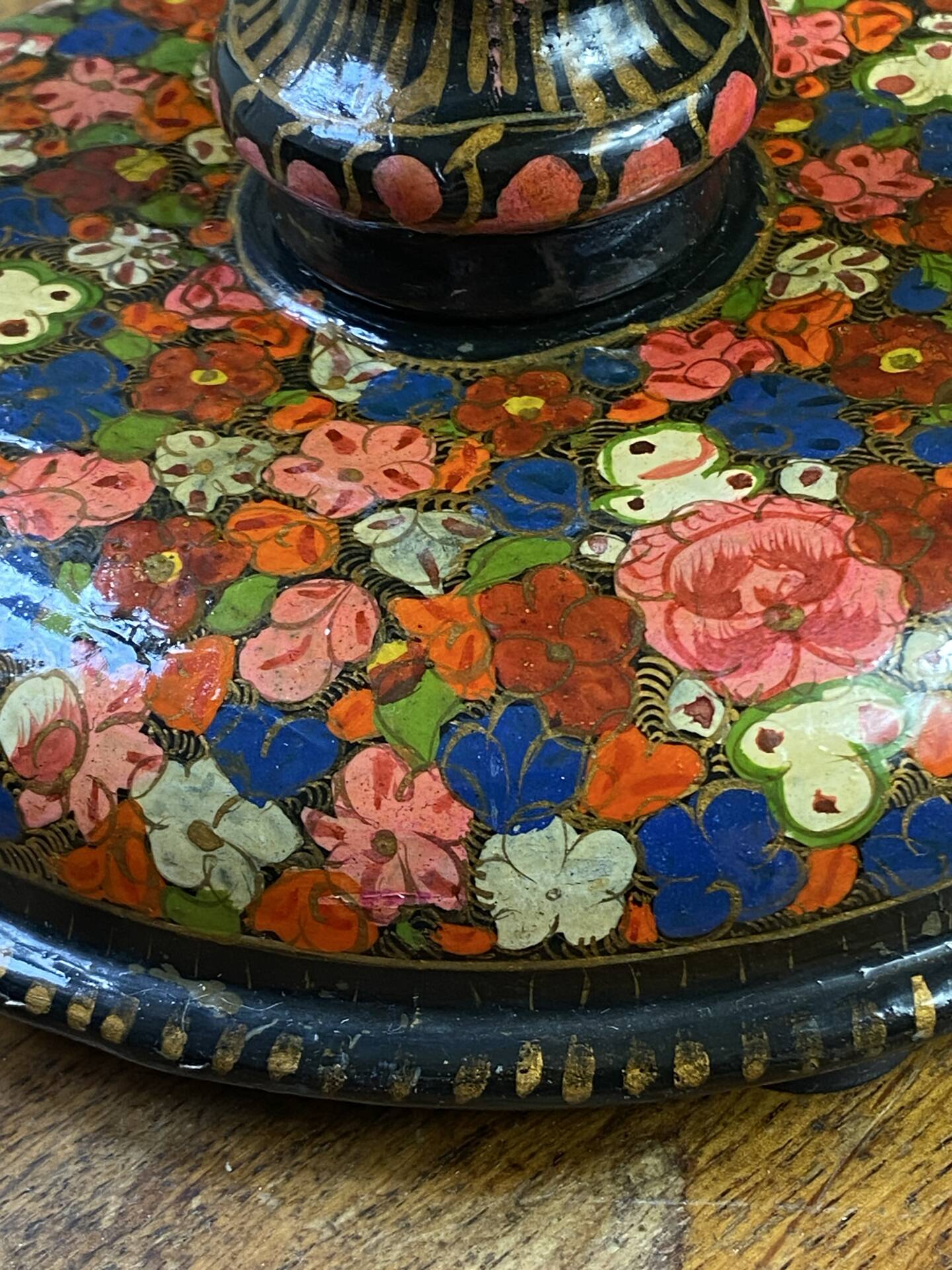 Kashmiri lamp base
