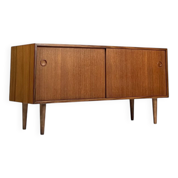 Vintage teak lowboard sideboard mid-century HiFi 60s