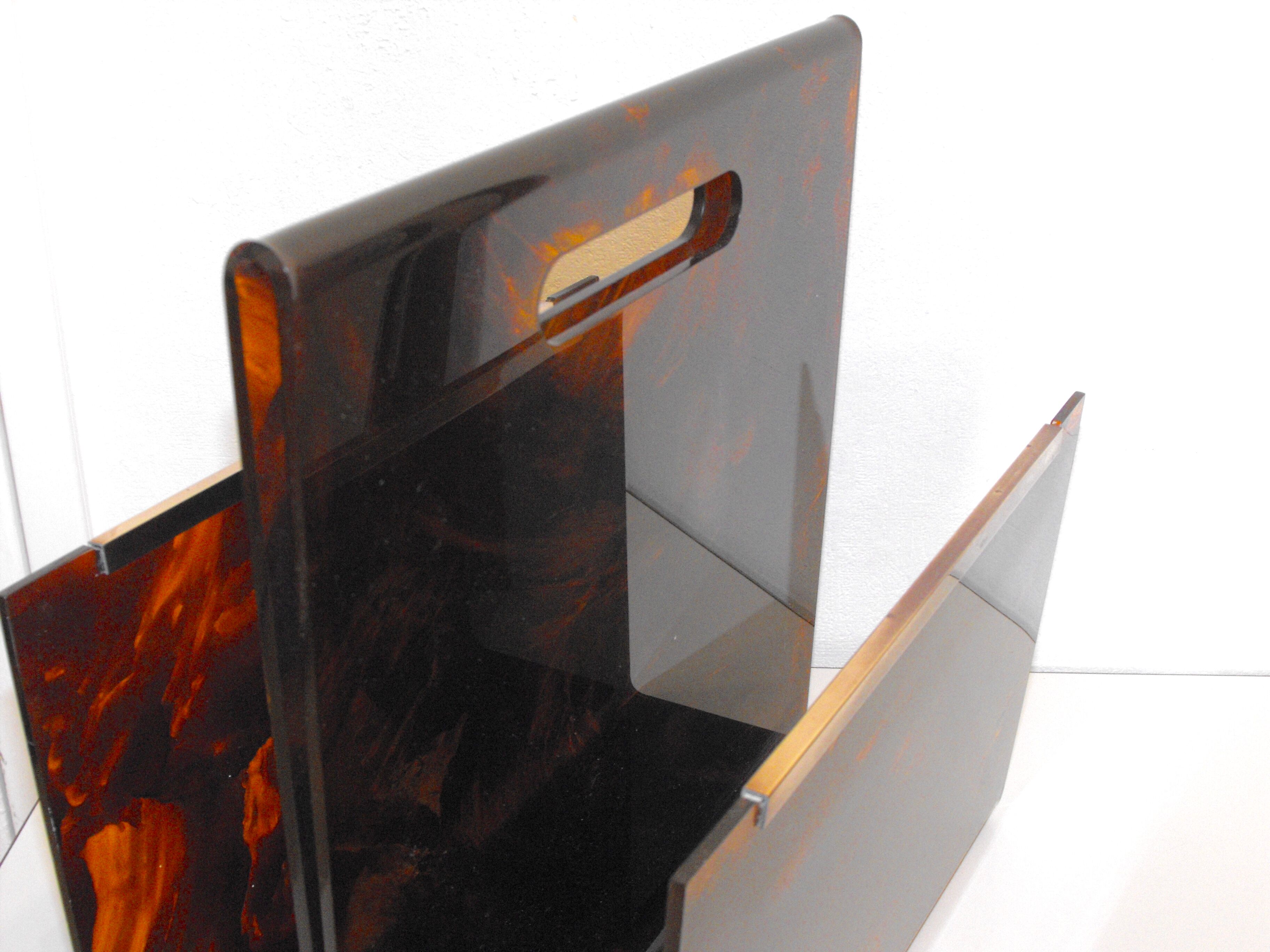 Magazine holder 70s plexiglas