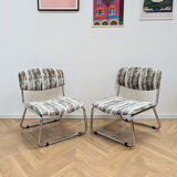 Lot de 2 chauffeuses vintage