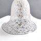 Postmodern White Murano Glass Pendant Marked La Murrina, Italy 1980s