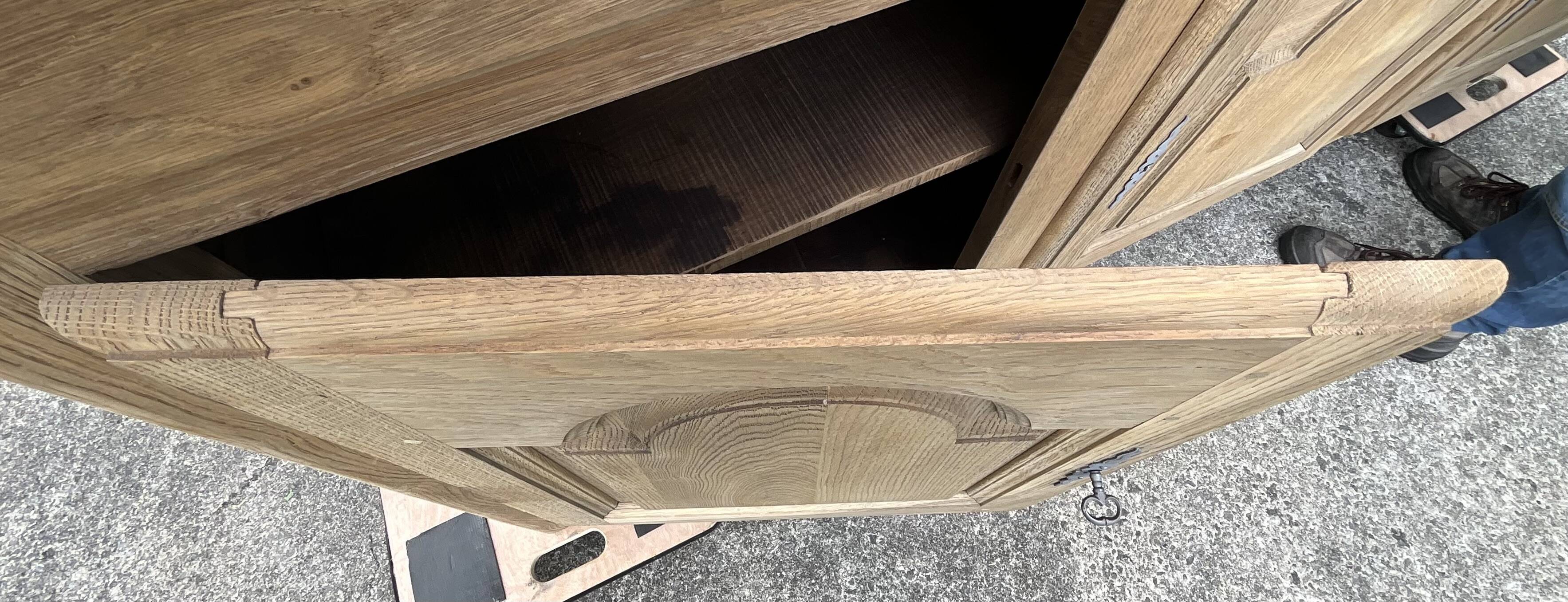 Solid Oak Sideboard Mid 20th Century