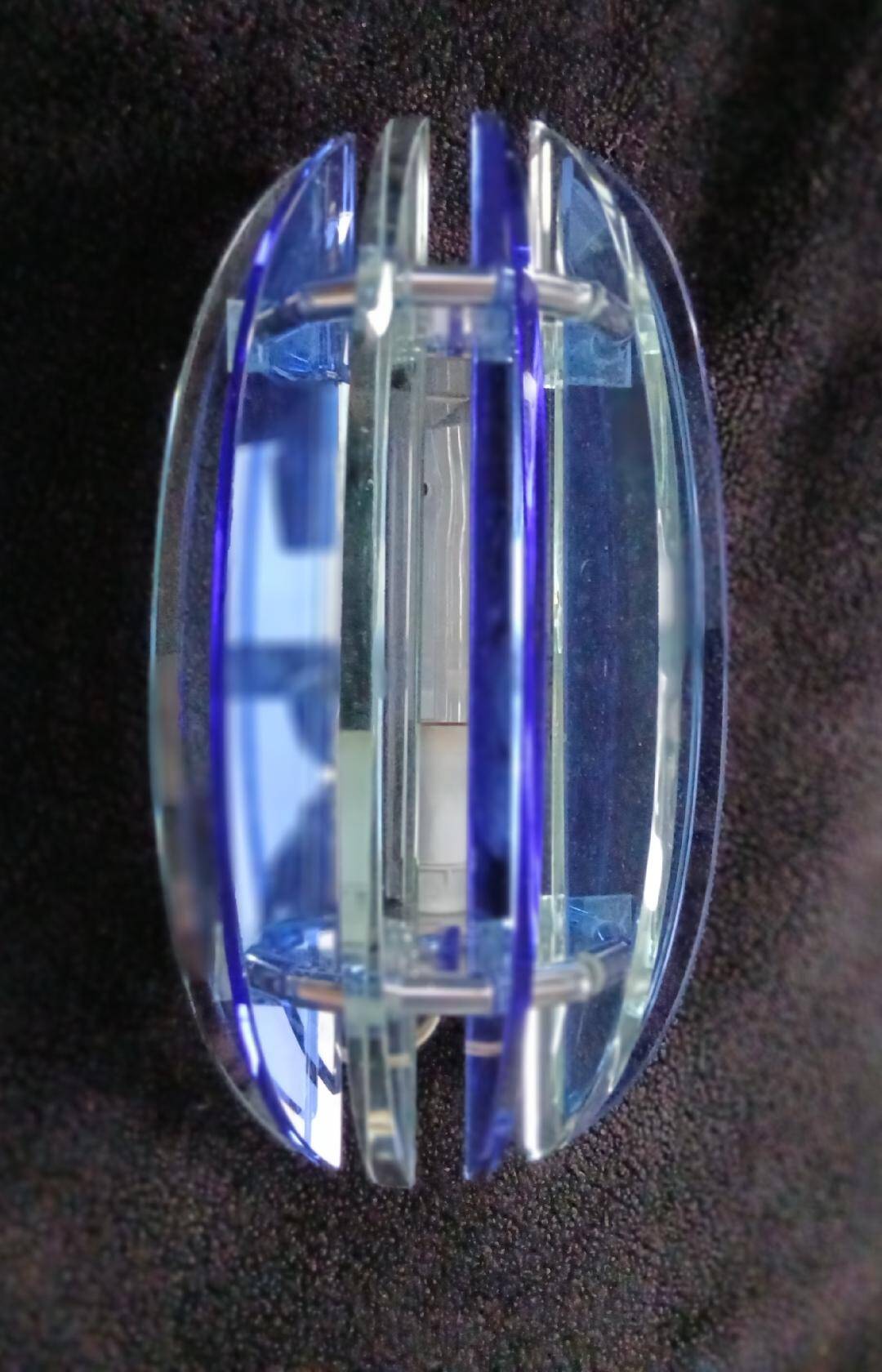 Beautiful Veca wall lamp, Italy, 1970 Fontana Arte Design, blue